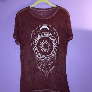 Red heather moon tshirt
